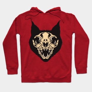 Horror Cat Skull Hoodie